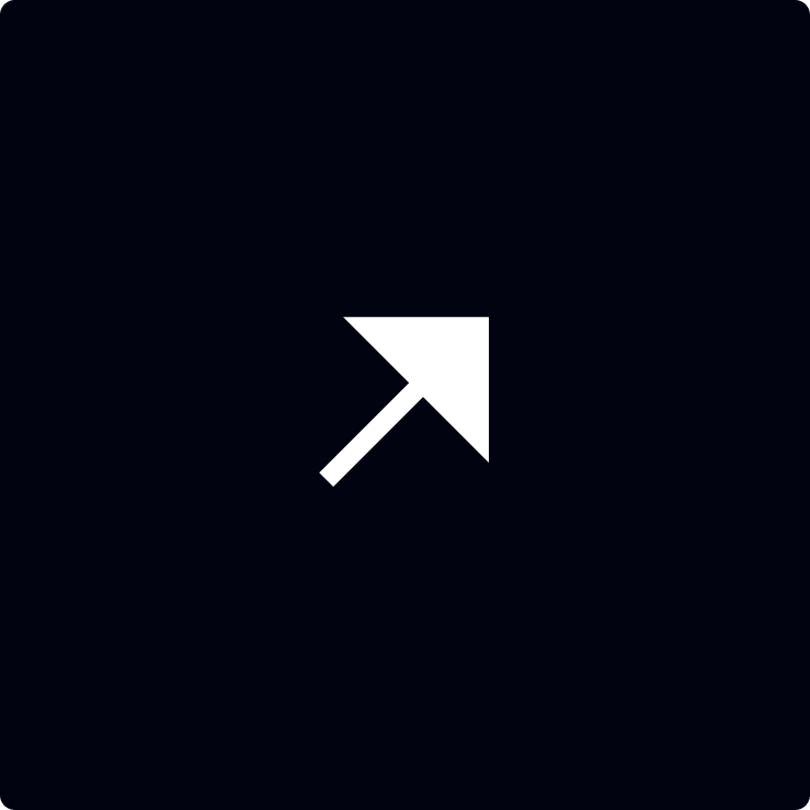 A white arrow cursor points diagonally upward and to the left on a solid black background.
